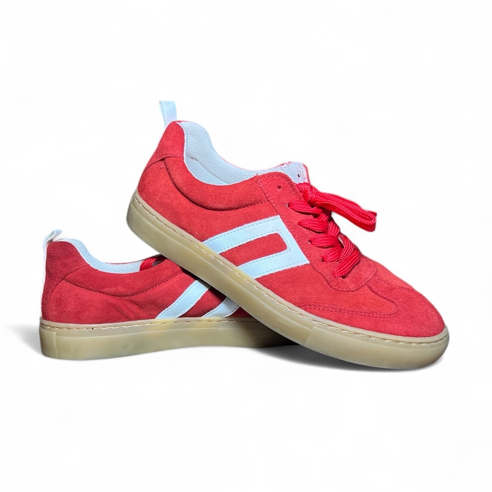 Cruza Portuguese Suede Leather Sneakers‎ Red White 38